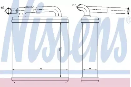 Теплообменник, отопление салона NISSENS купить