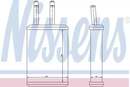 Теплообменник, отопление салона NISSENS купить