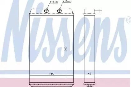 Теплообменник, отопление салона NISSENS купить