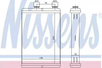 Радіатор пічки NISSENS купить