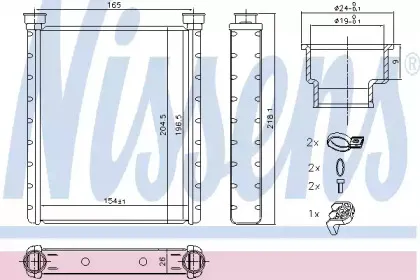 Радіатор пічки NISSENS купить