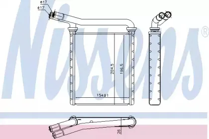 Радіатор пічки NISSENS купить