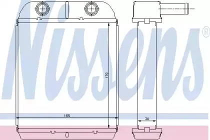 Теплообменник, отопление салона NISSENS купить