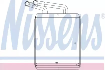 Теплообменник, отопление салона NISSENS купить