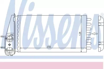 Радіатор пічки NISSENS купить