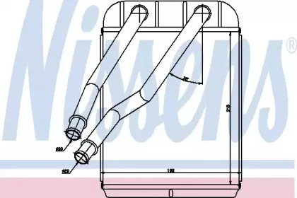 Теплообменник, отопление салона NISSENS купить