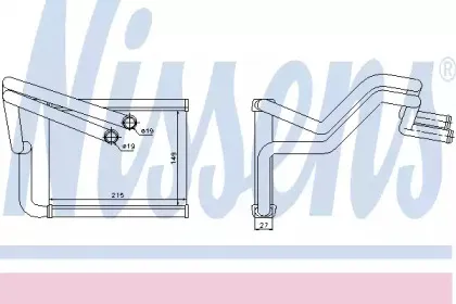Теплообменник, отопление салона NISSENS купить
