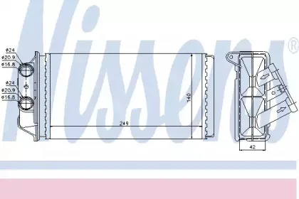 Радіатор пічки NISSENS купить