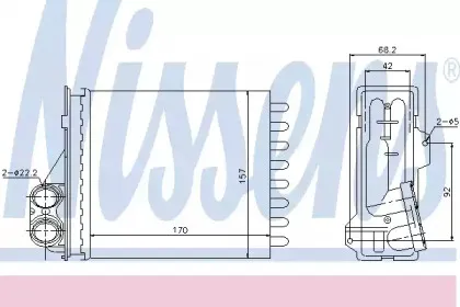 Радіатор пічки NISSENS купить