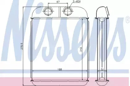Радіатор пічки NISSENS купить
