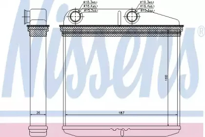Радіатор пічки NISSENS купить