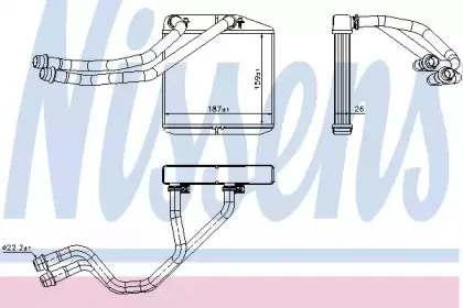 Радіатор пічки NISSENS купить