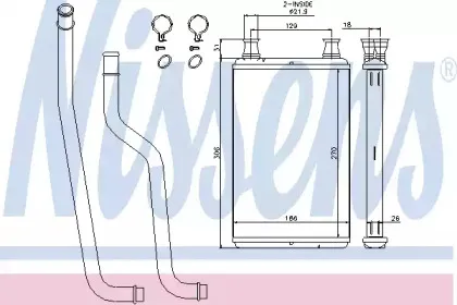 Теплообменник, отопление салона NISSENS купить