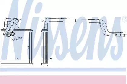 Теплообменник, отопление салона NISSENS купить