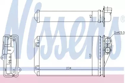 Радіатор пічки NISSENS купить