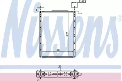 Радіатор пічки NISSENS купить