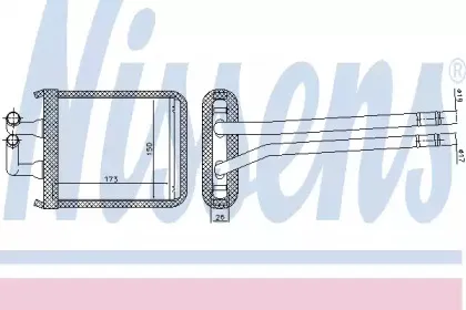 Теплообменник, отопление салона NISSENS купить