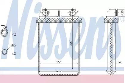 Радіатор пічки NISSENS купить