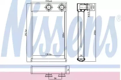Радіатор пічки NISSENS купить