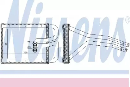 Радіатор пічки NISSENS купить