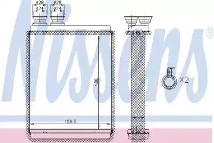 Радіатор пічки NISSENS купить