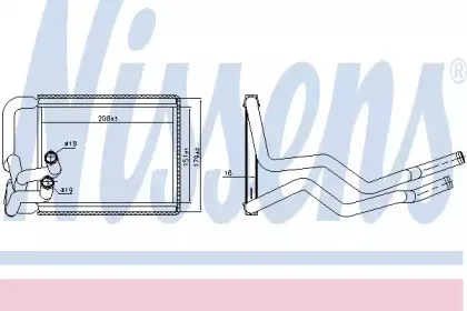 Радіатор пічки NISSENS купить