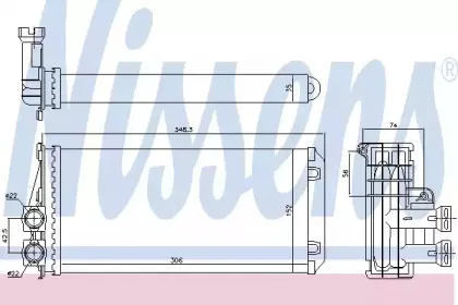 Радіатор пічки NISSENS купить