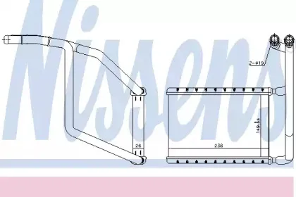 Радіатор пічки NISSENS купить