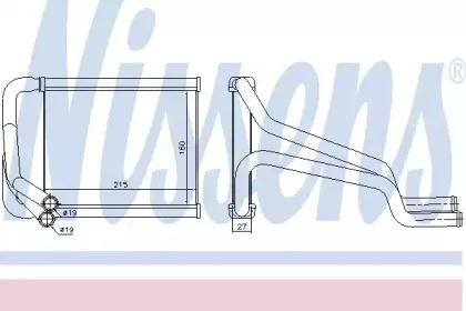 Теплообменник, отопление салона NISSENS купить