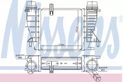 Радіатор наддуву NISSENS купить