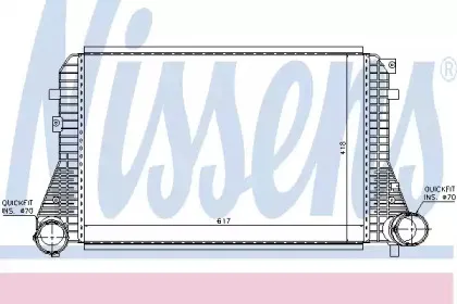 Радіатор наддуву NISSENS купить