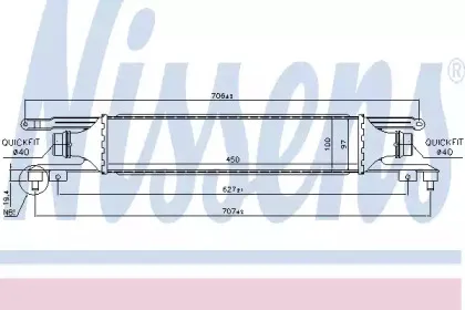 Радіатор наддуву NISSENS купить