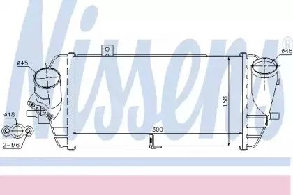 Радіатор наддуву NISSENS купить