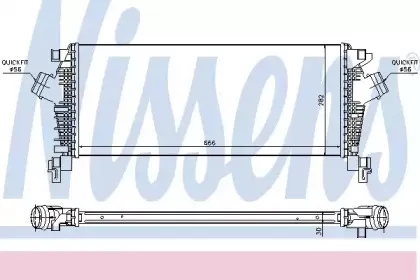 Радіатор наддуву NISSENS купить
