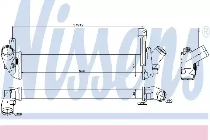 Радіатор наддуву NISSENS купить