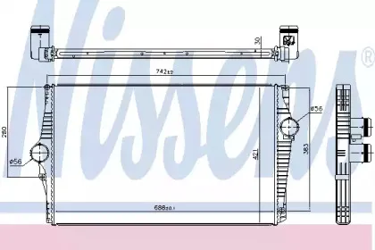 Радіатор наддуву NISSENS купить