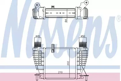 Радіатор наддуву NISSENS купить