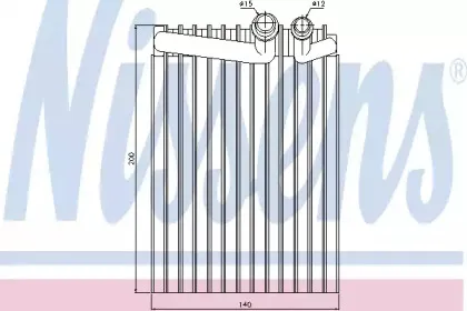 Испаритель, кондиционер NISSENS купить