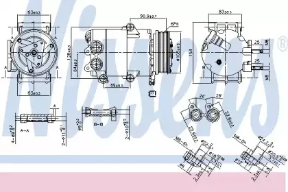 Компрессор, кондиционер NISSENS купить