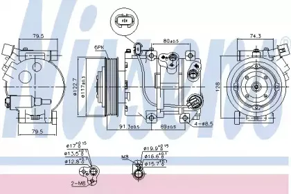 Компрессор, кондиционер NISSENS купить