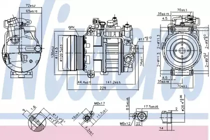 Компрессор, кондиционер NISSENS купить