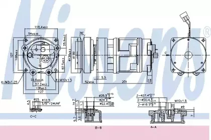 Компрессор, кондиционер NISSENS купить