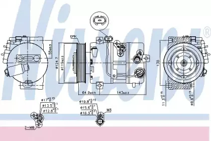 Компресор кондиціонера NISSENS купить