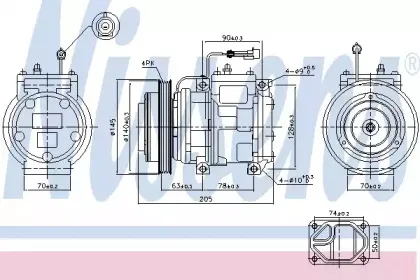 Компрессор, кондиционер NISSENS купить