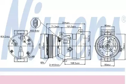 Компрессор, кондиционер NISSENS купить