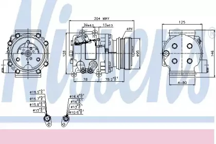 Компрессор, кондиционер NISSENS купить