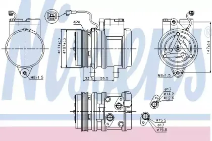 Компресор кондиціонера NISSENS купить