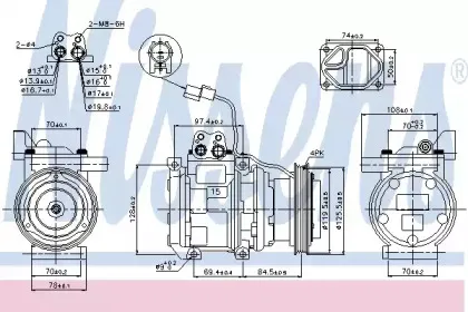 Компрессор, кондиционер NISSENS купить