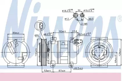 Компрессор, кондиционер NISSENS купить