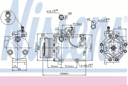 Компресор кондиціонера NISSENS купить
